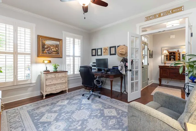 a en suite bathroom with a double vanity sink mirror and