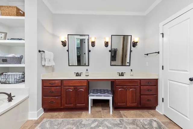 a view of dinning room with furniture and wooden floor