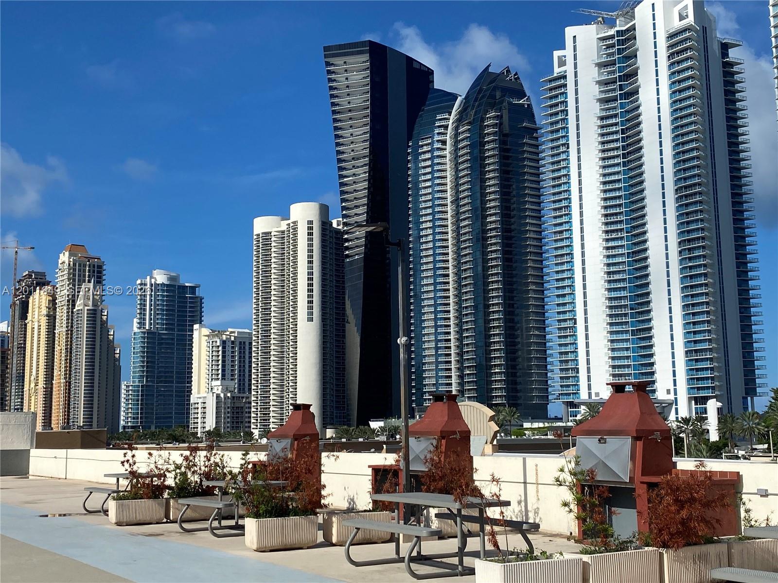 17011 North Bay Road, Unit 918 Sunny Isles Beach, FL 33160 - Photo 19 of 21 a view of balcony with outdoor seating