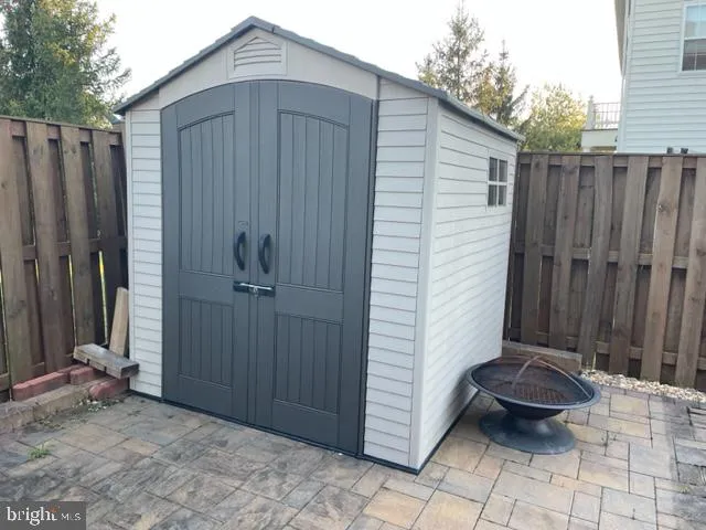 a backyard of a house