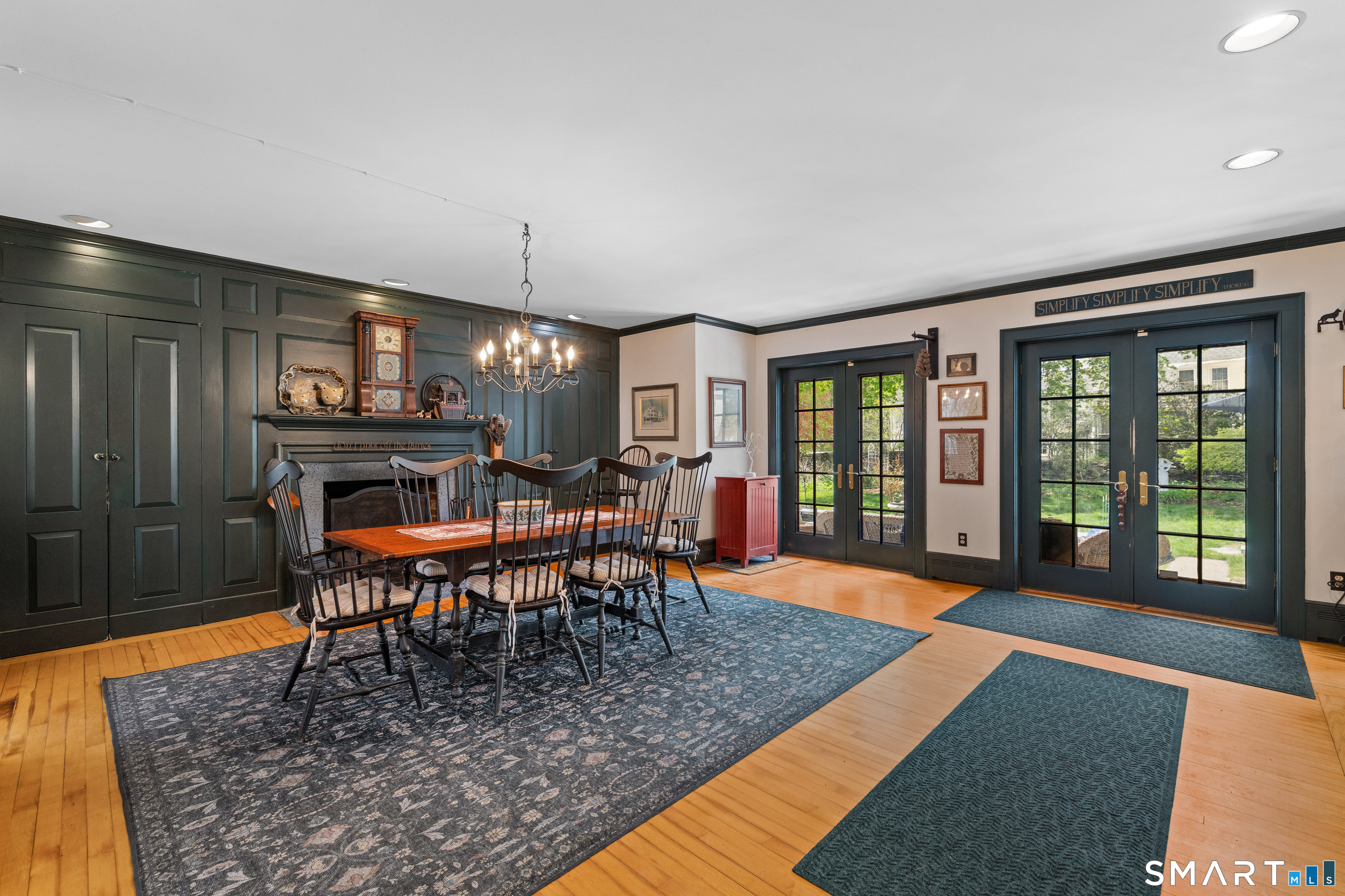 17 Quaddick Road Thompson, CT 06277 - Photo 21 of 40 Fireplaced eat-in kitchen or can be used as a room to gather.