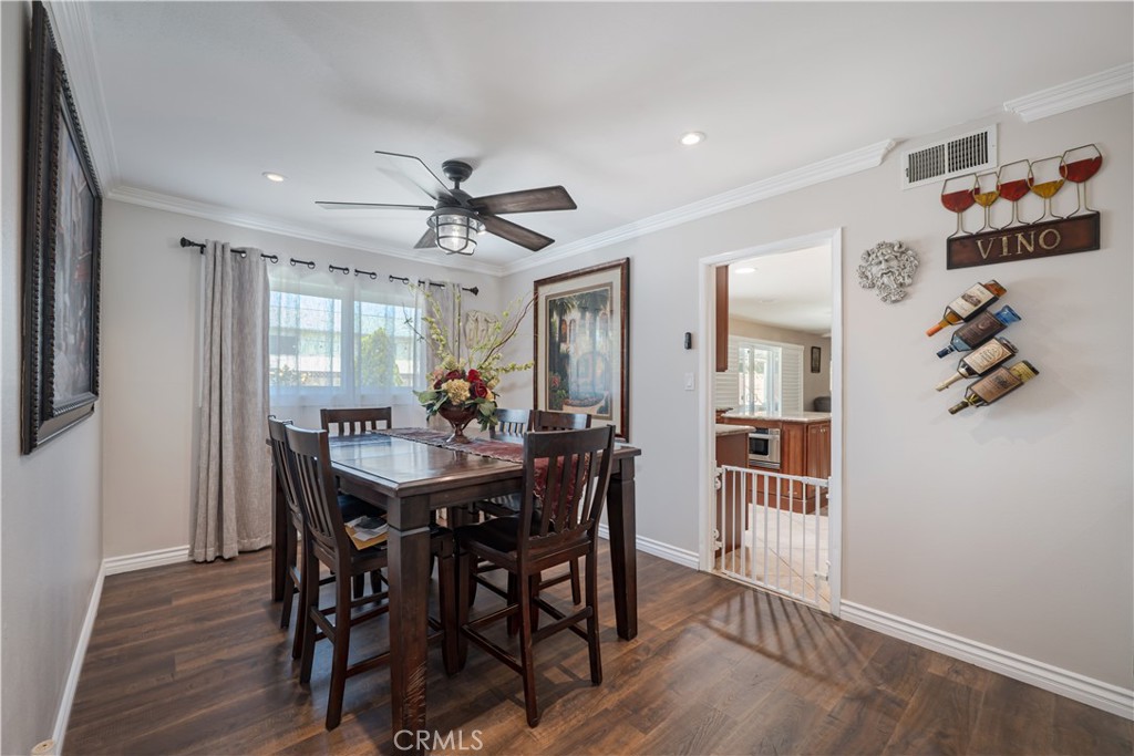 2203 Homewood Avenue Simi Valley, CA 93063 - Photo 15 of 37 a view of a dining room with furniture and wooden floor