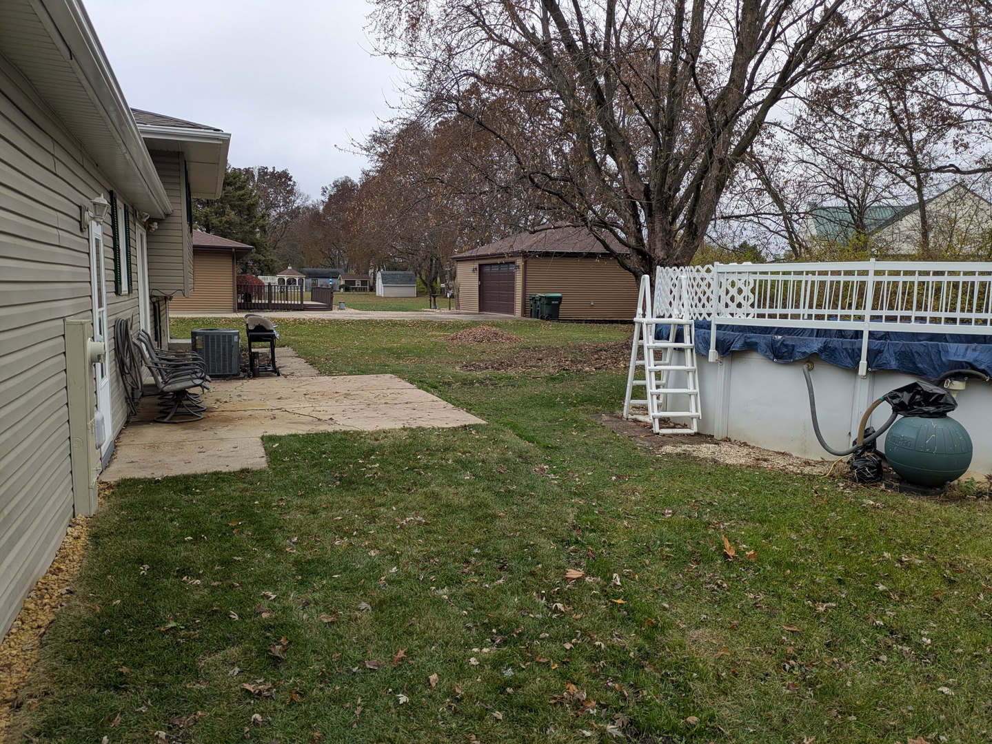 24031 South Cardinal Drive Channahon, IL 60410 - Photo 6 of 39 a view of backyard of house with outdoor seating
