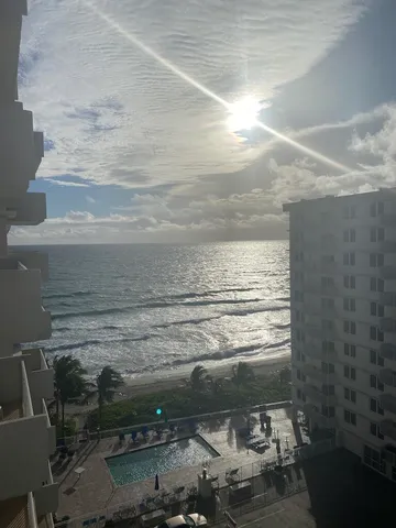 a view of beach and ocean