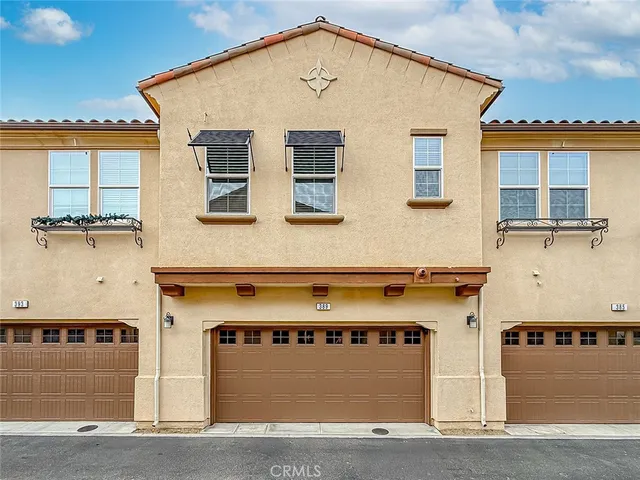 a view of a park with swings and slides