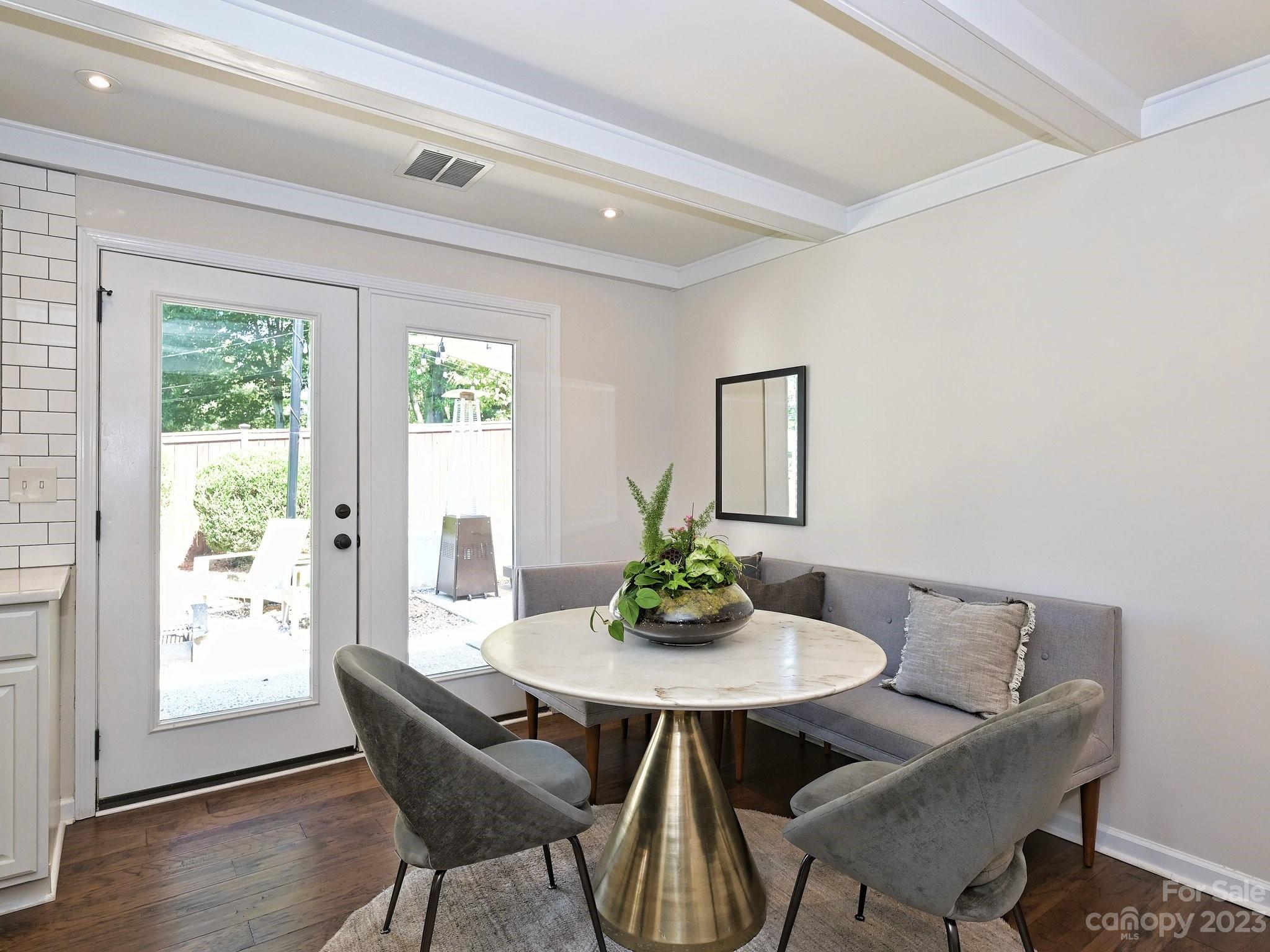 101 Scofield Road Charlotte, NC 28209 - Photo 13 of 26 a view of a dining room with furniture window and wooden floor