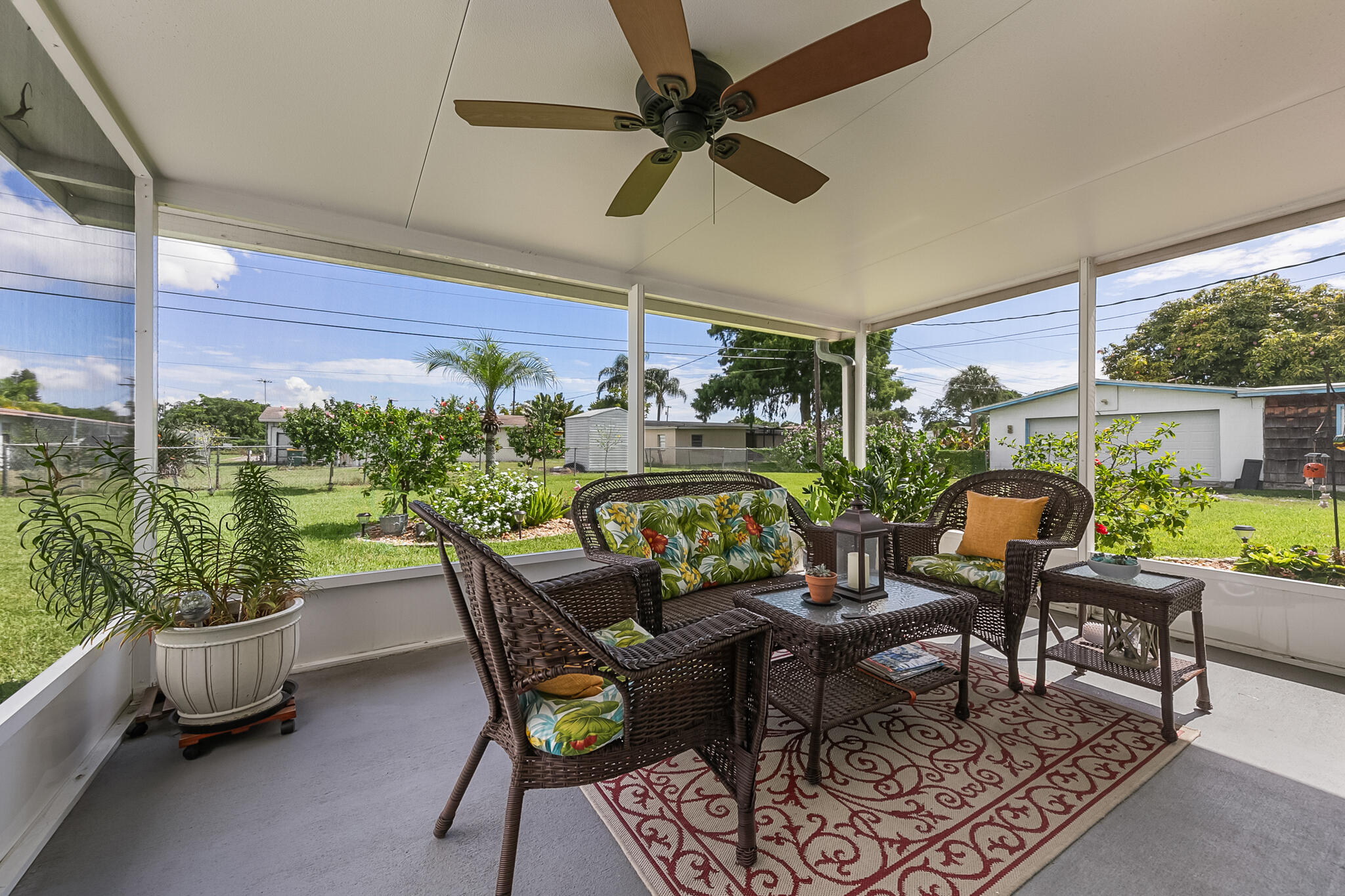 1972 Post Road Melbourne, FL 32935 - Photo 19 of 21 a outdoor living space with furniture and garden view