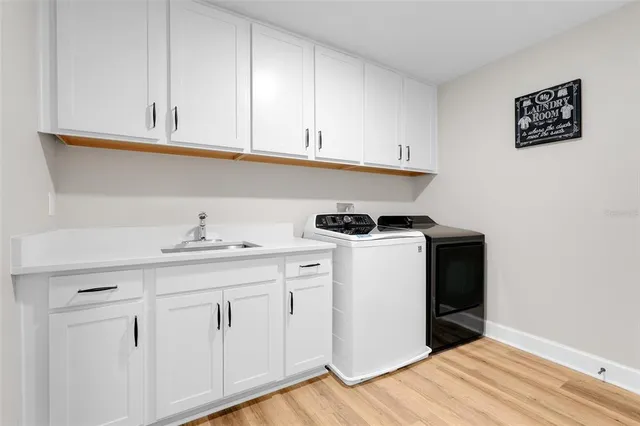 a view of a yard with an outdoor space