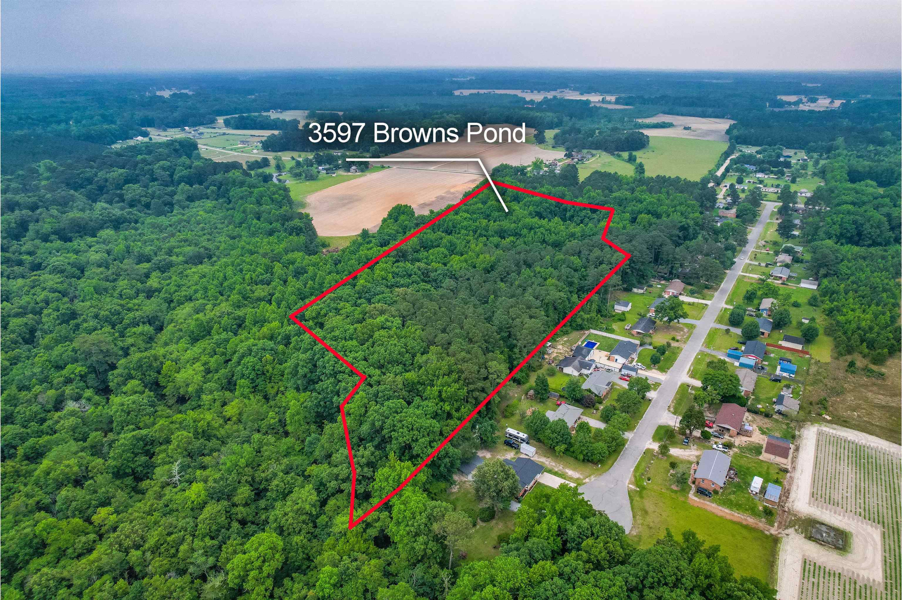 3597 Browns Pond Road Selma, NC 27576 - Photo 42 of 45 Overhead view of acerage