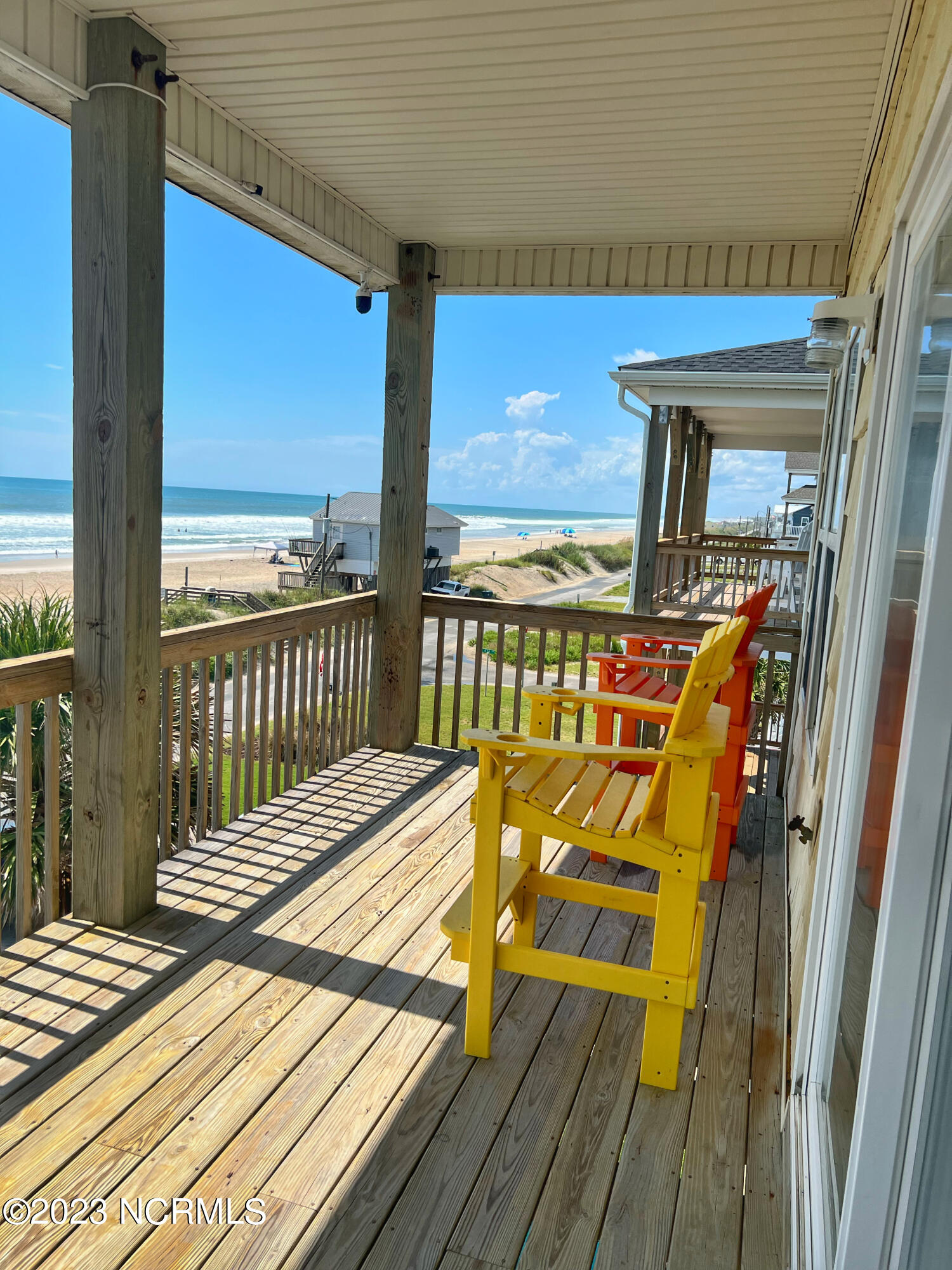 483 Topsail Road North Topsail Beach, NC 28460 - Photo 5 of 38 Covered Deck off Owners Suite