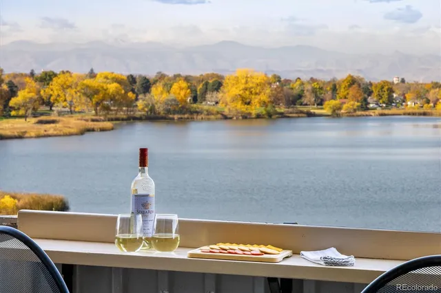 a view of a lake from a balcony