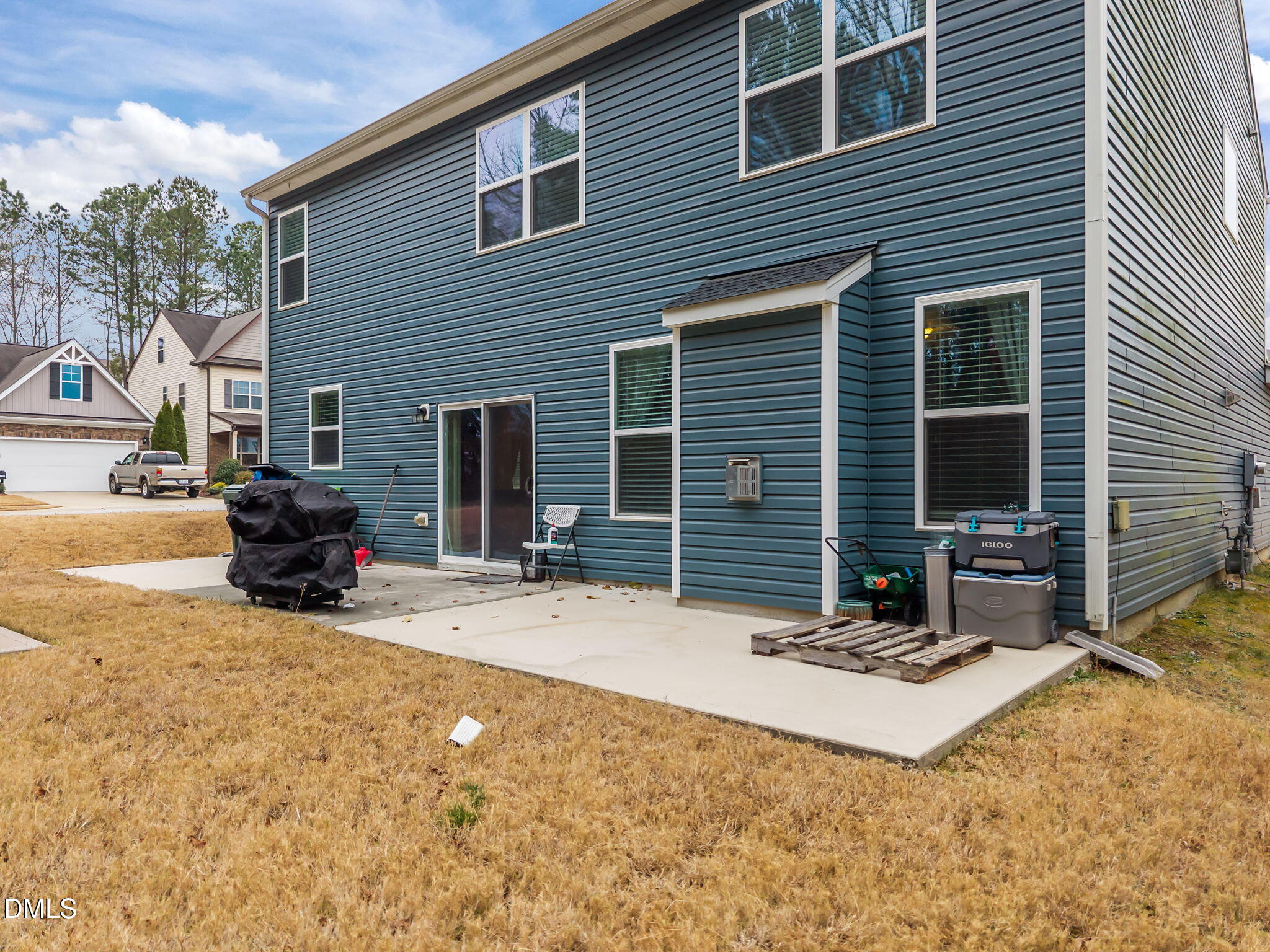 2021 Muddy Creek Court Raleigh, NC 27610 - Photo 35 of 47 a view of a house with a patio
