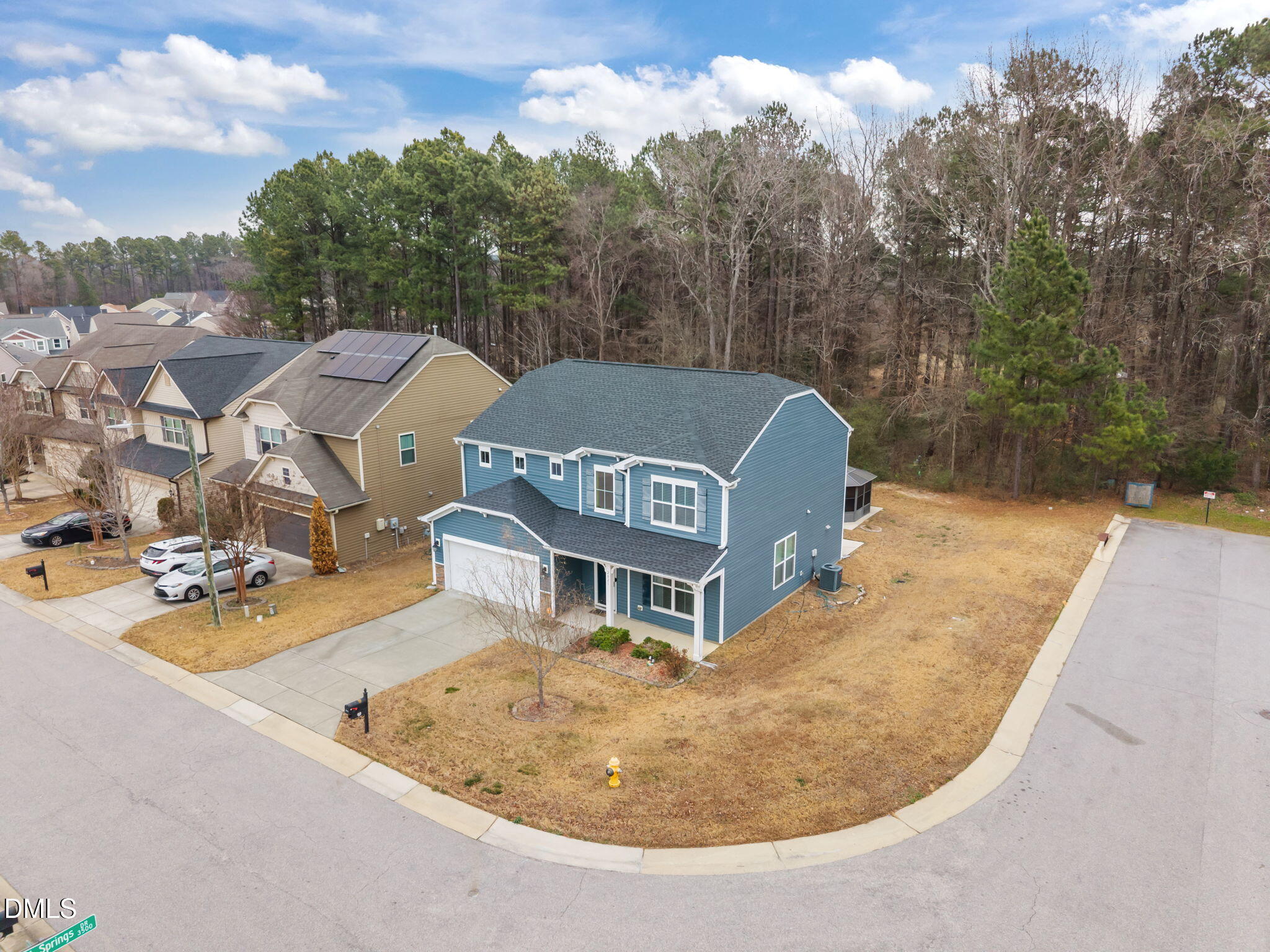 2021 Muddy Creek Court Raleigh, NC 27610 - Photo 41 of 47 a view of a house with swimming pool and sitting area