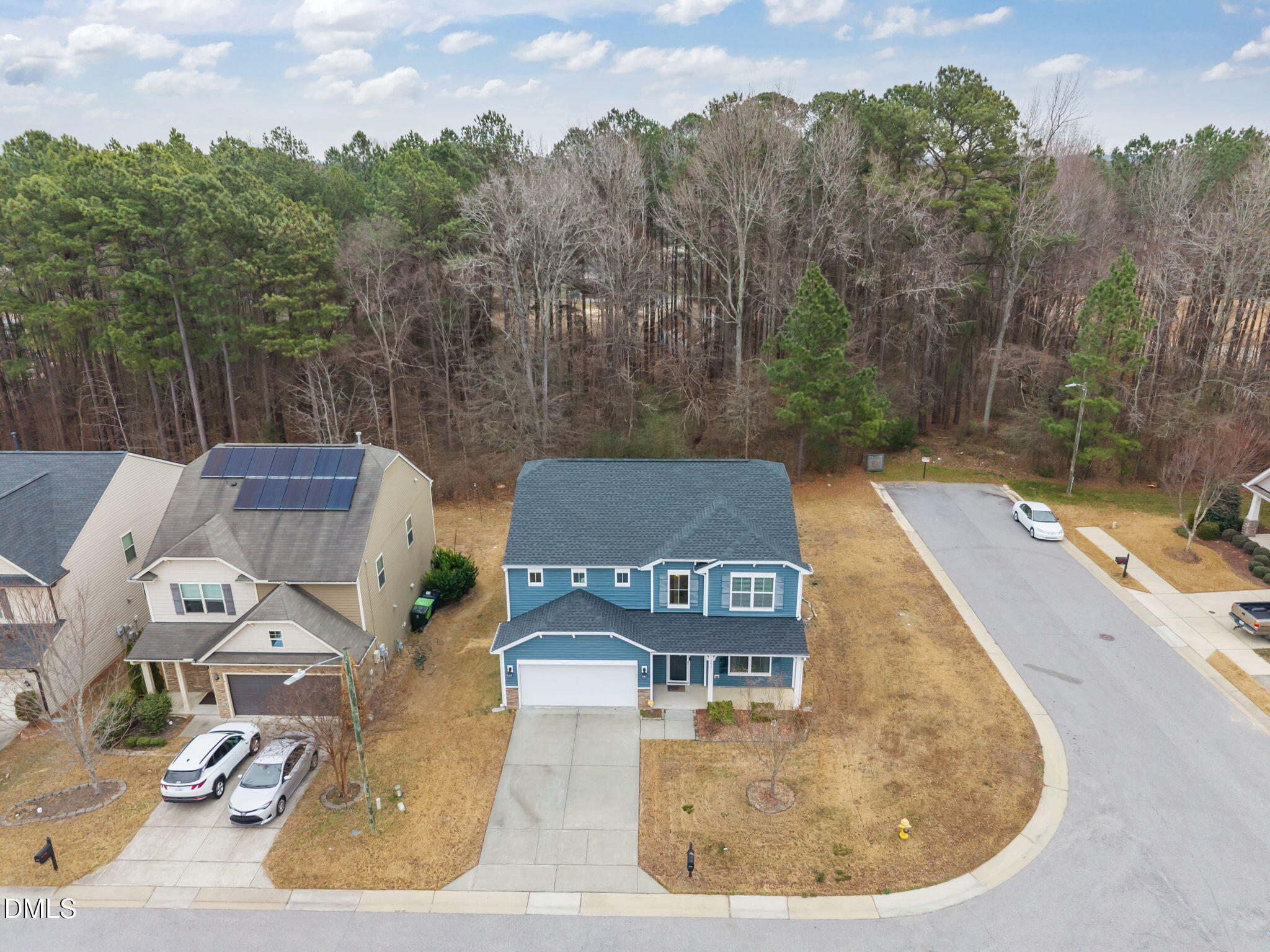 2021 Muddy Creek Court Raleigh, NC 27610 - Photo 43 of 47 an aerial view of a house with outdoor space