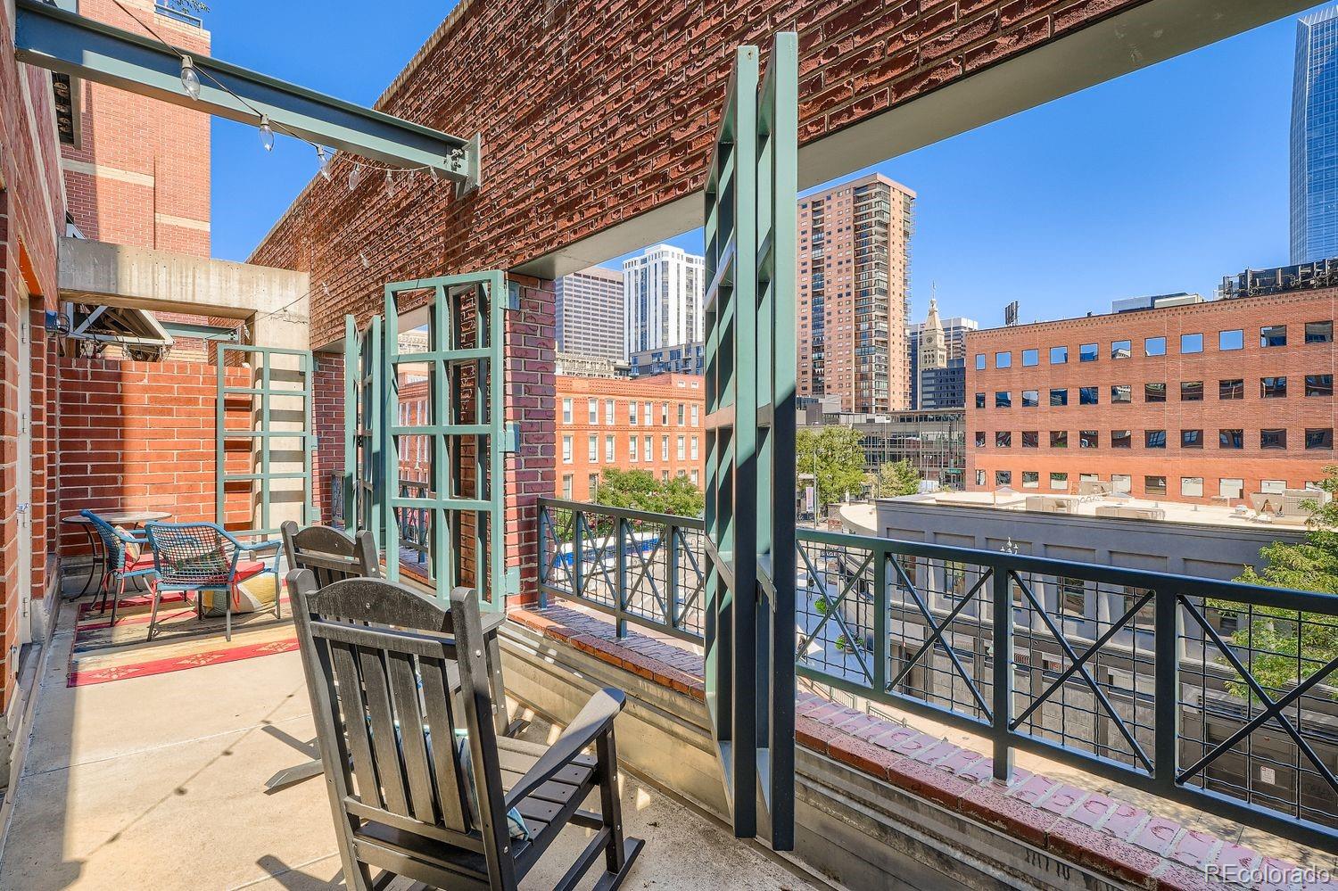 1499 Blake Street, Unit 4G Denver, CO 80202 - Photo 14 of 33 a view of balcony with a patio
