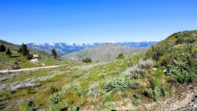 a view of mountain and a mountain