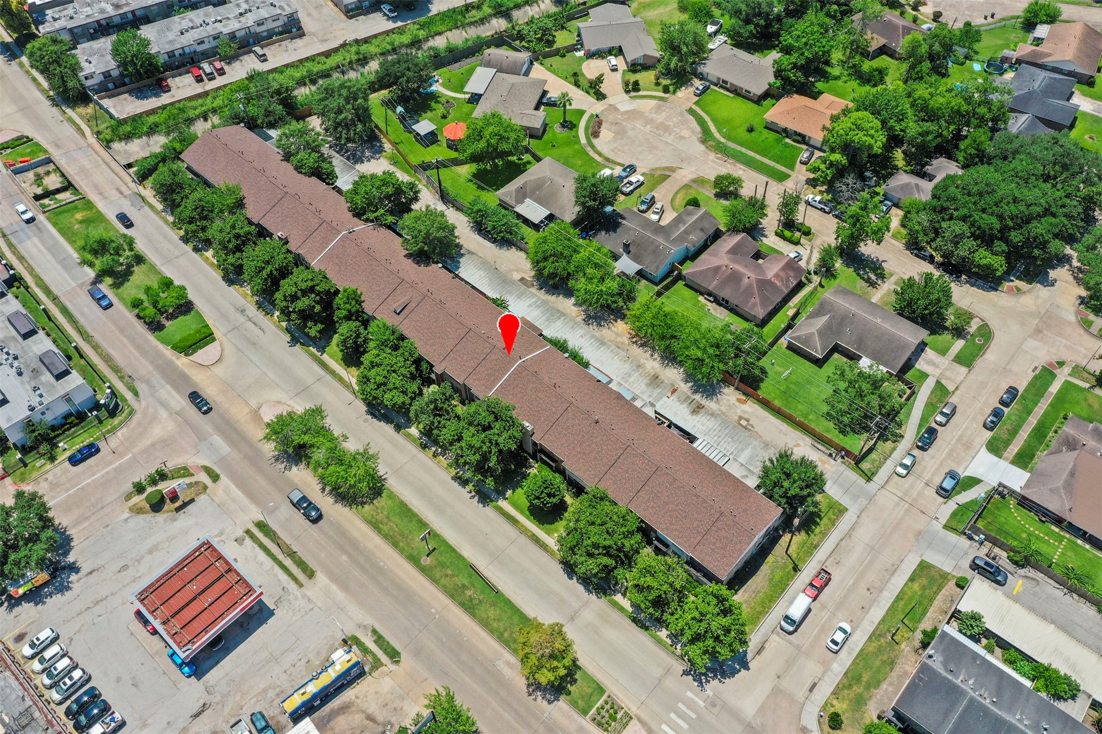 8216 Fondren Road, Unit 8216 Houston, TX 77074 - Photo 25 of 33 an aerial view of residential houses with flower plants