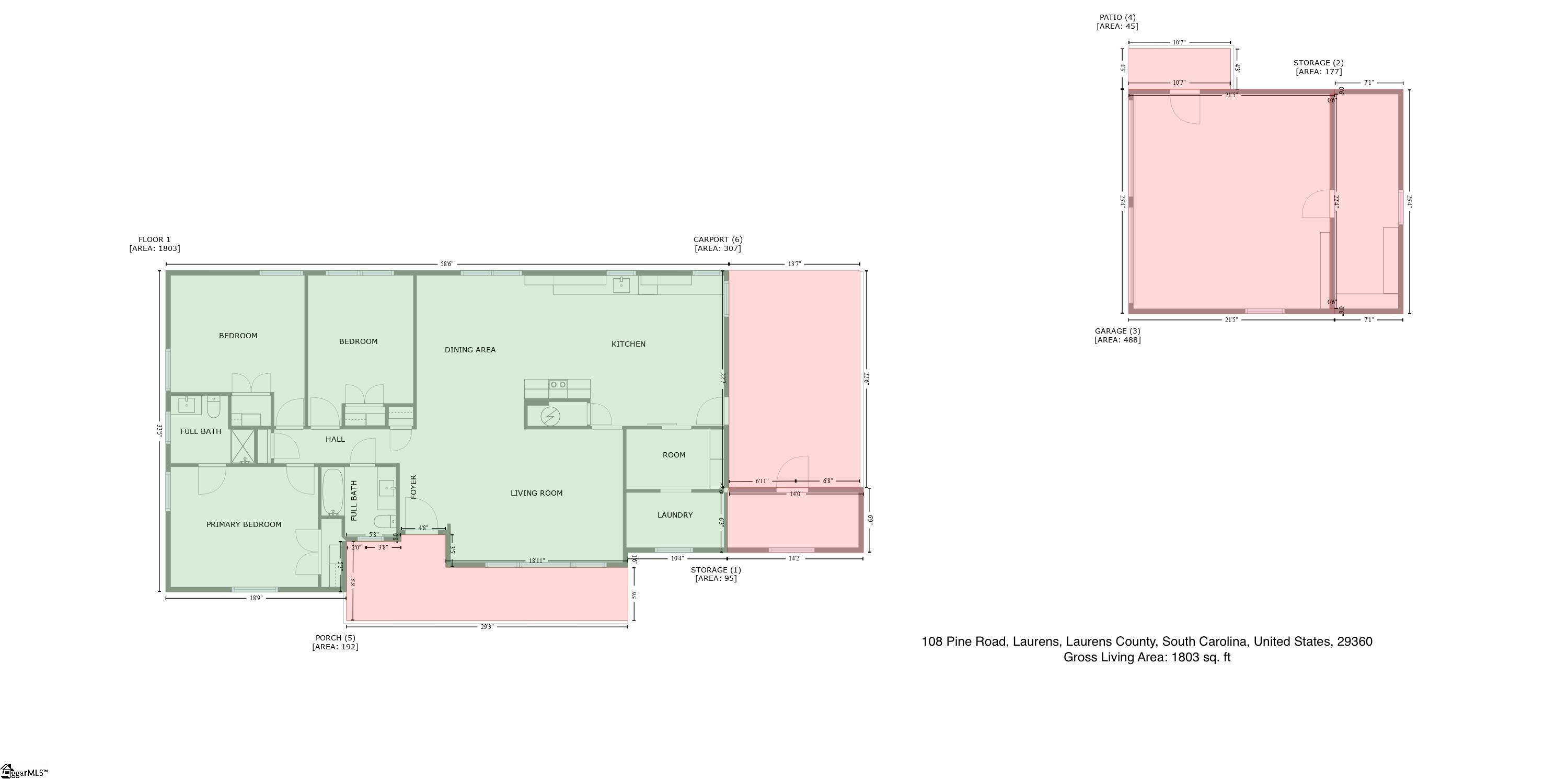 108 Pine Road Laurens, SC 29360 - Photo 32 of 45