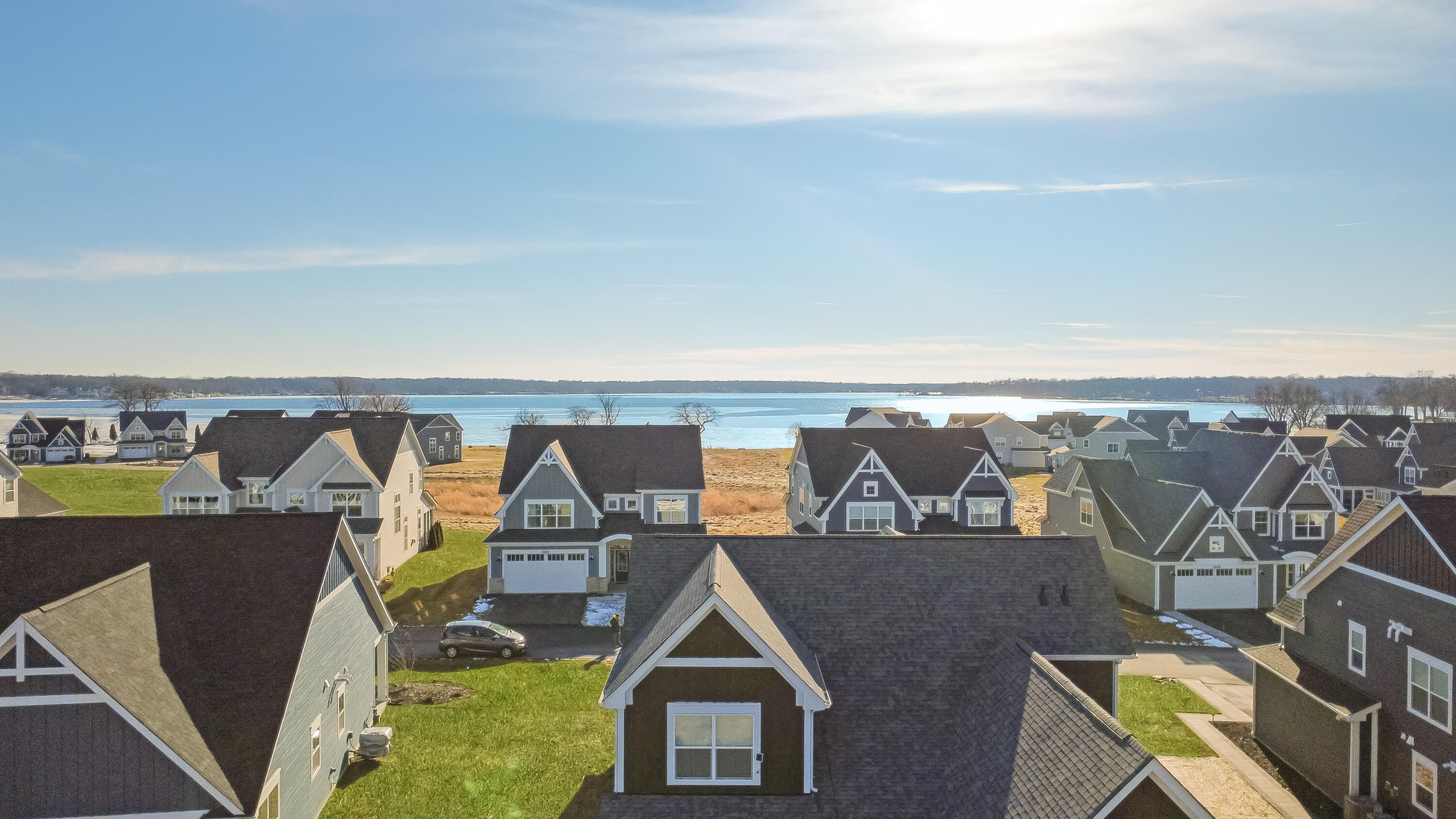 2631 Mooring Court Delavan, WI 53115 - Photo 32 of 37 Aerial View to Lake