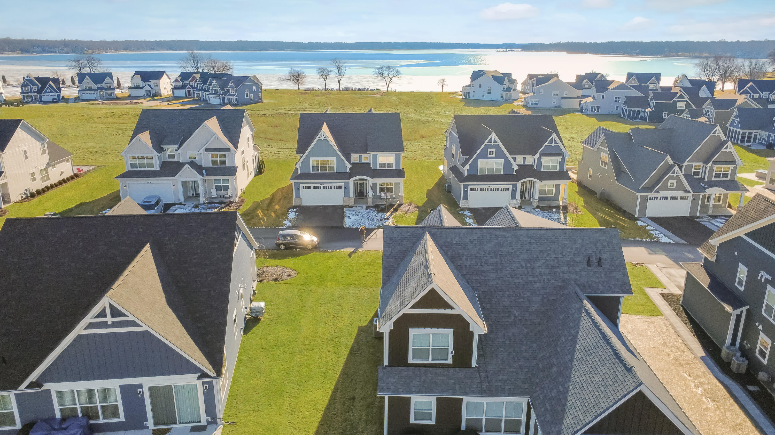 2631 Mooring Court Delavan, WI 53115 - Photo 33 of 37 Aerial View to Lake