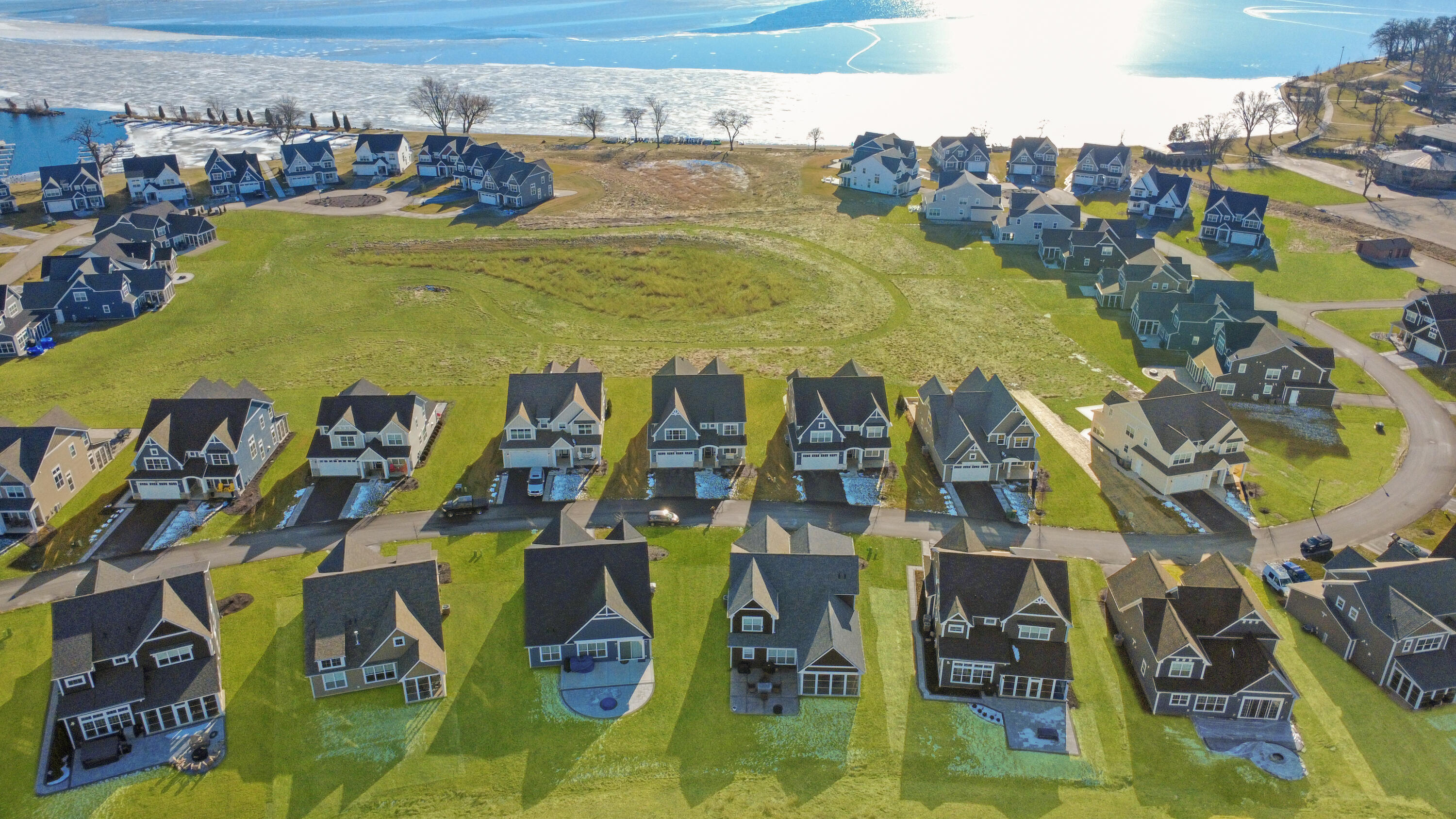 2631 Mooring Court Delavan, WI 53115 - Photo 35 of 37 Aerial of Neighborhood with Lake