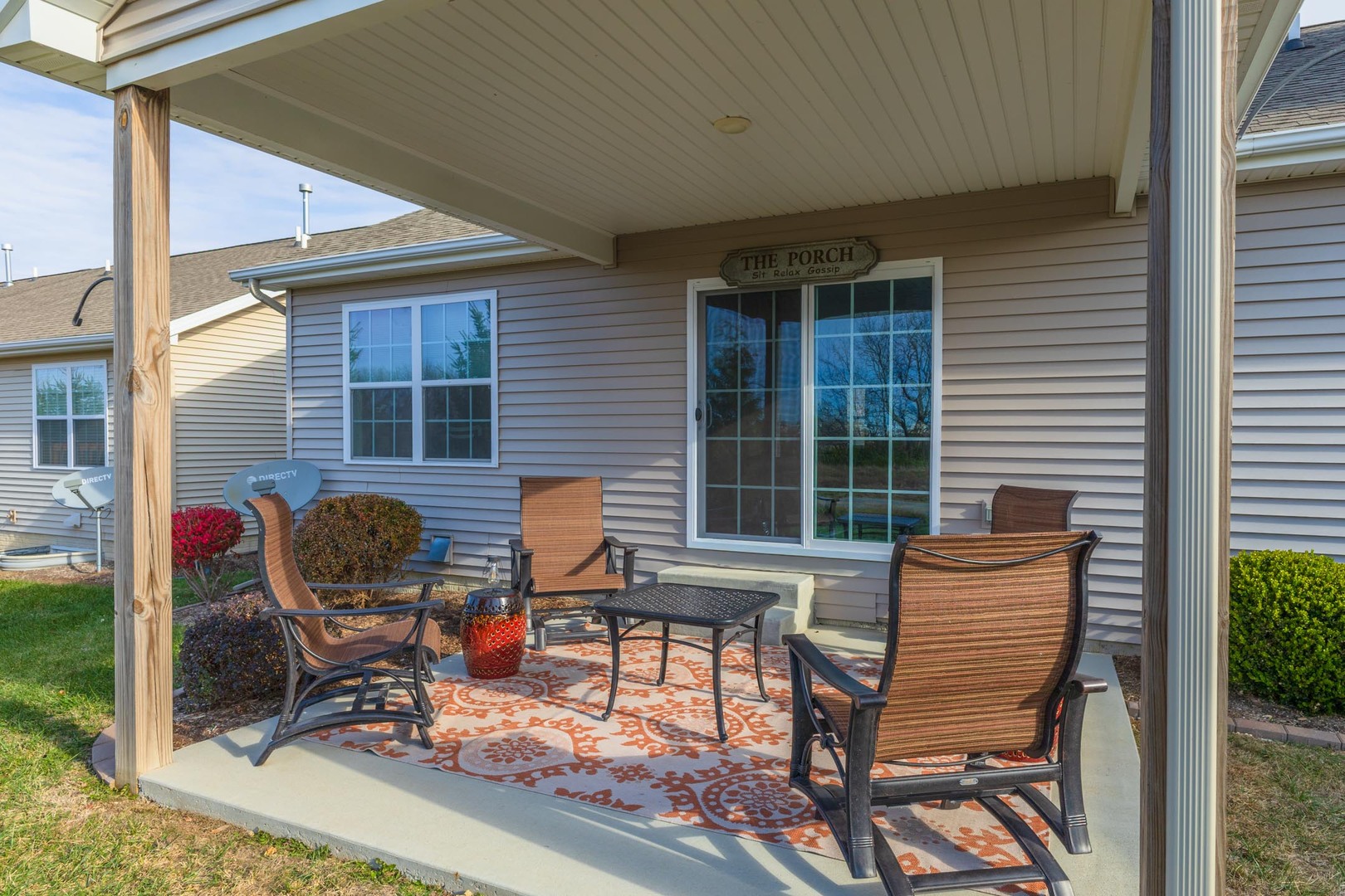 231 Eugene Drive Normal, IL 61761 - Photo 28 of 30 a balcony with chairs and a potted plant