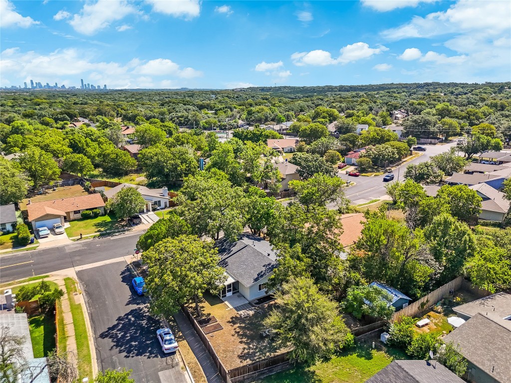 7717 Croftwood Drive Austin, TX 78749 - Photo 37 of 40 an aerial view of a residential houses with outdoor space