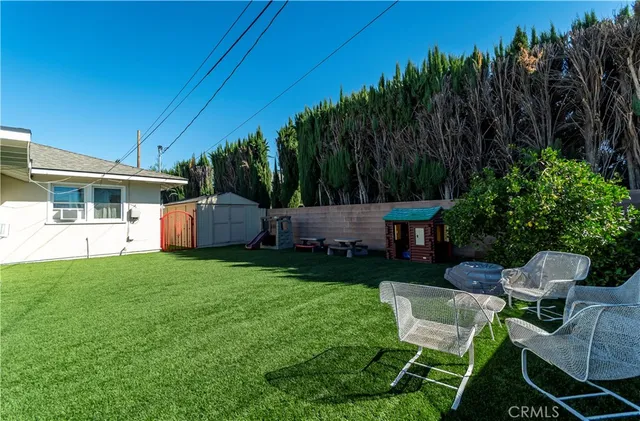 a outdoor space with furniture