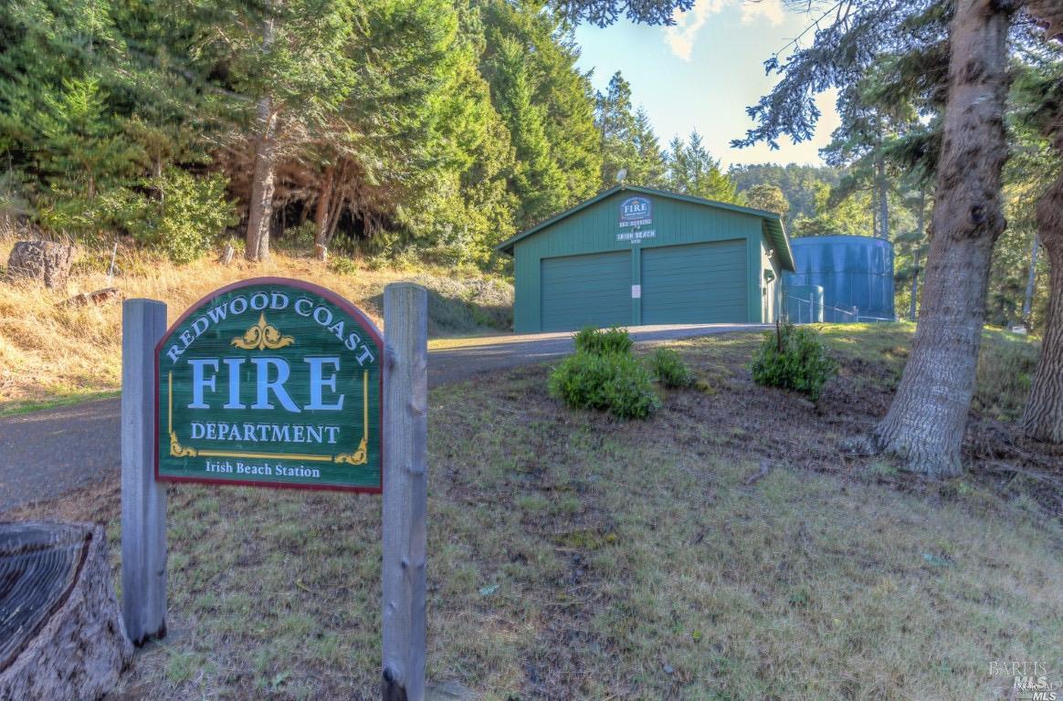 15721 Forest View Road Manchester, CA 95459 - Photo 49 of 50 The Irish Beach Fire Dept. is nearby, offering added fire protection for the community. Irish Beach also has its own water company.