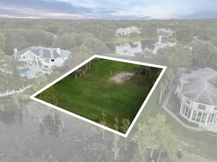 a view of a lake from a terrace