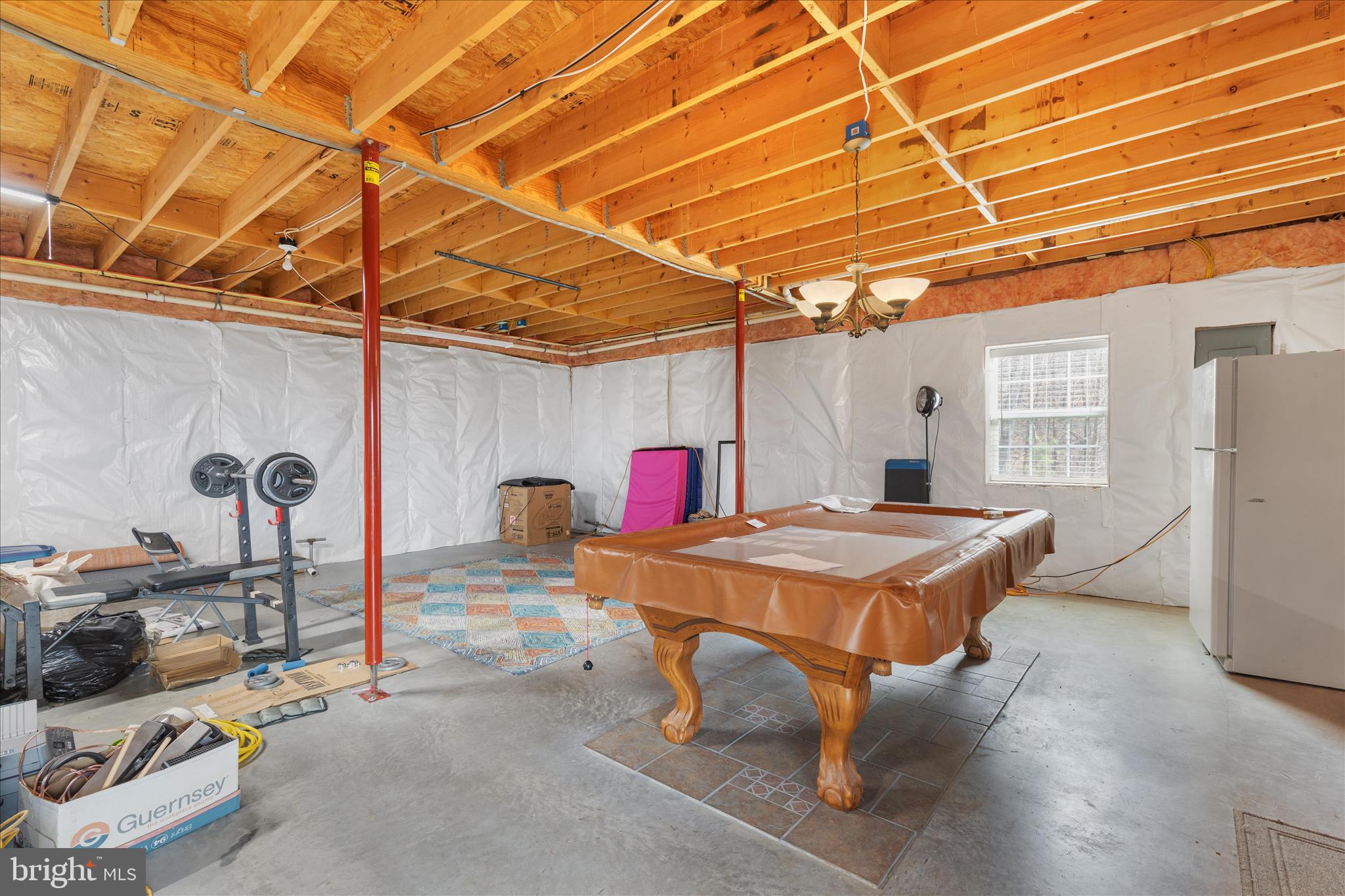 283 Rock Ridge Road Front Royal, VA 22630 - Photo 38 of 64 Lower level expansive unfinished area w/pool table