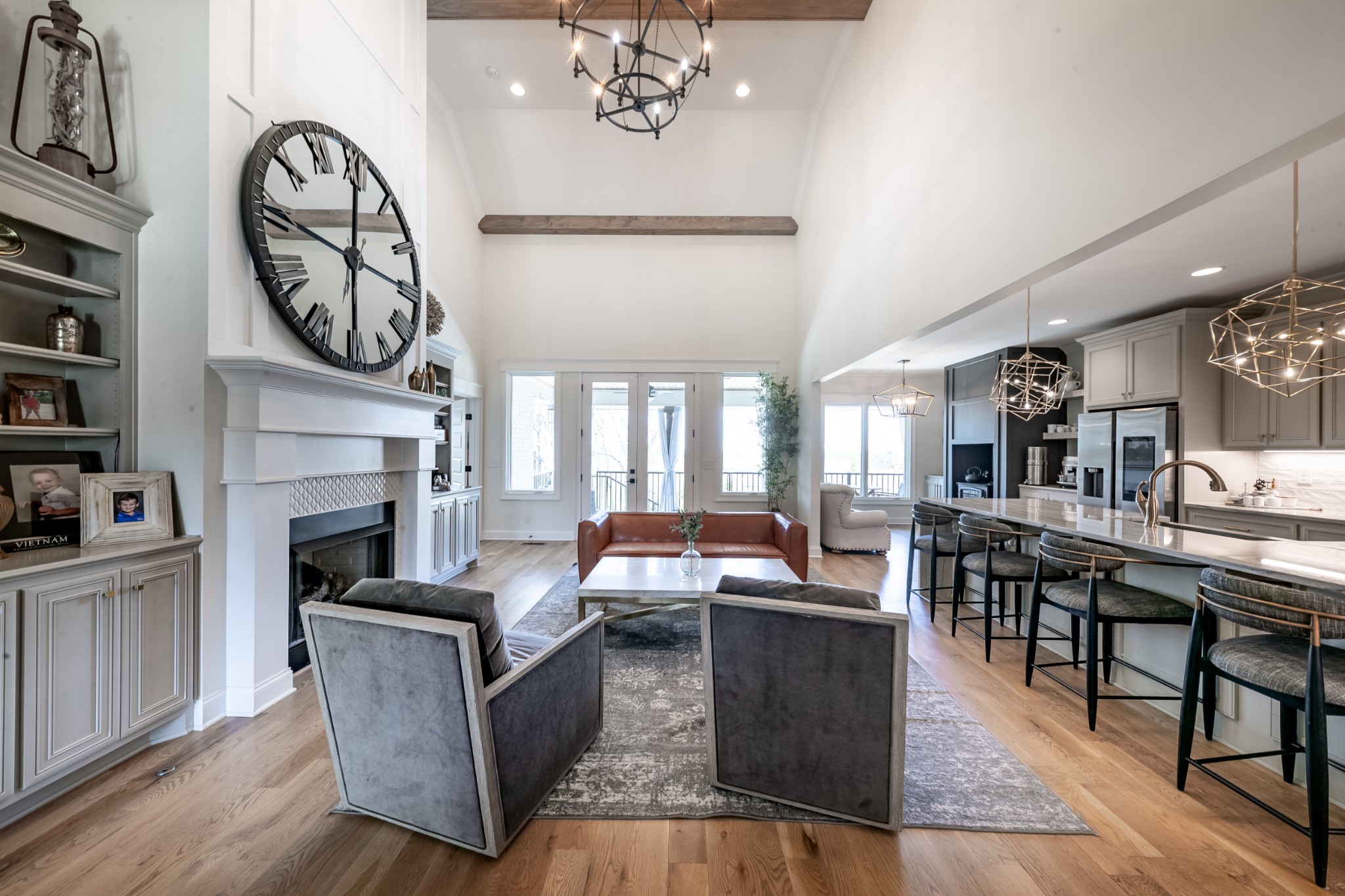 304 Charleston Street Lebanon, TN 37087 - Photo 14 of 51 a living room with furniture a fireplace and wall paintings