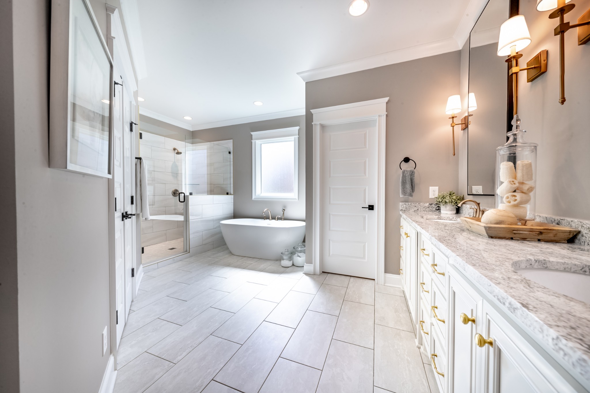 304 Charleston Street Lebanon, TN 37087 - Photo 18 of 51 a spacious bathroom with a granite countertop sink and mirror