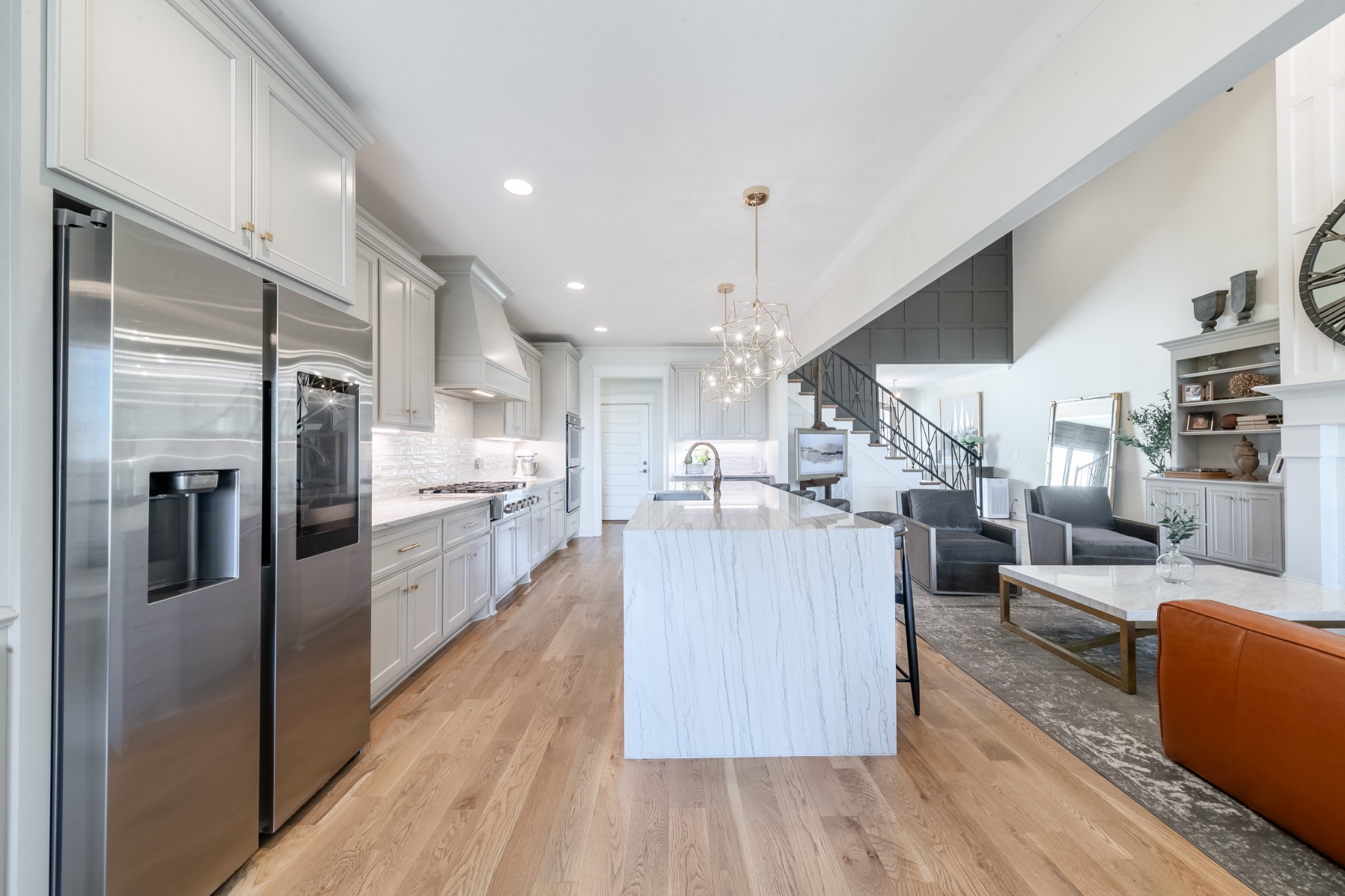 304 Charleston Street Lebanon, TN 37087 - Photo 7 of 51 a large kitchen with stainless steel appliances kitchen island a large counter top and a refrigerator