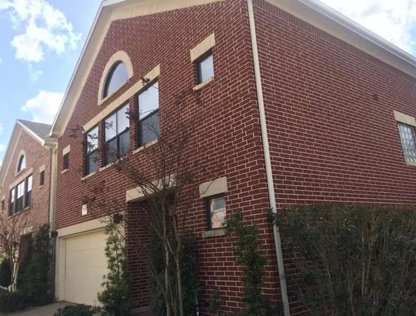 a view of a brick building