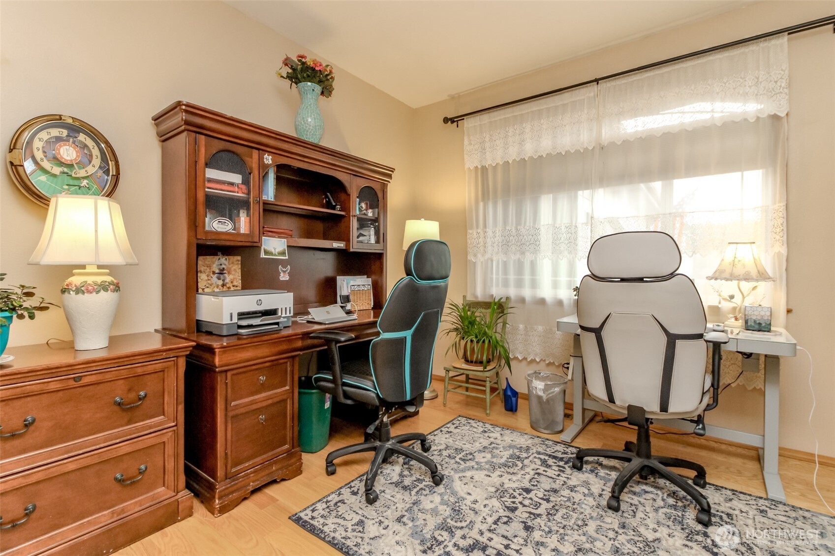 15405 148th Ave Court East Orting, WA 98360 - Photo 12 of 39 a view of a workspace with furniture and a window