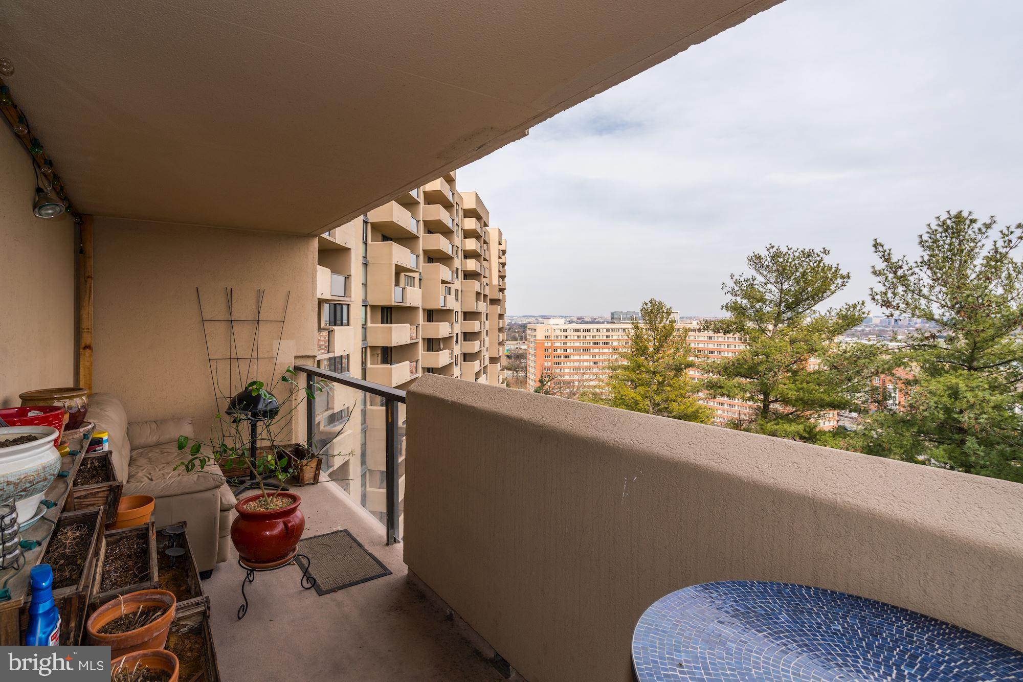 1101 South Arlington Ridge Road, Unit 704 Arlington, VA 22202 - Photo 26 of 37 a view of balcony with a potted plant