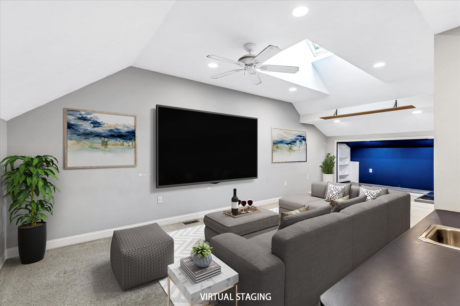 14 Bishops Park Mashpee, MA 02649 - Photo 25 of 42 a living room with furniture and a flat screen tv