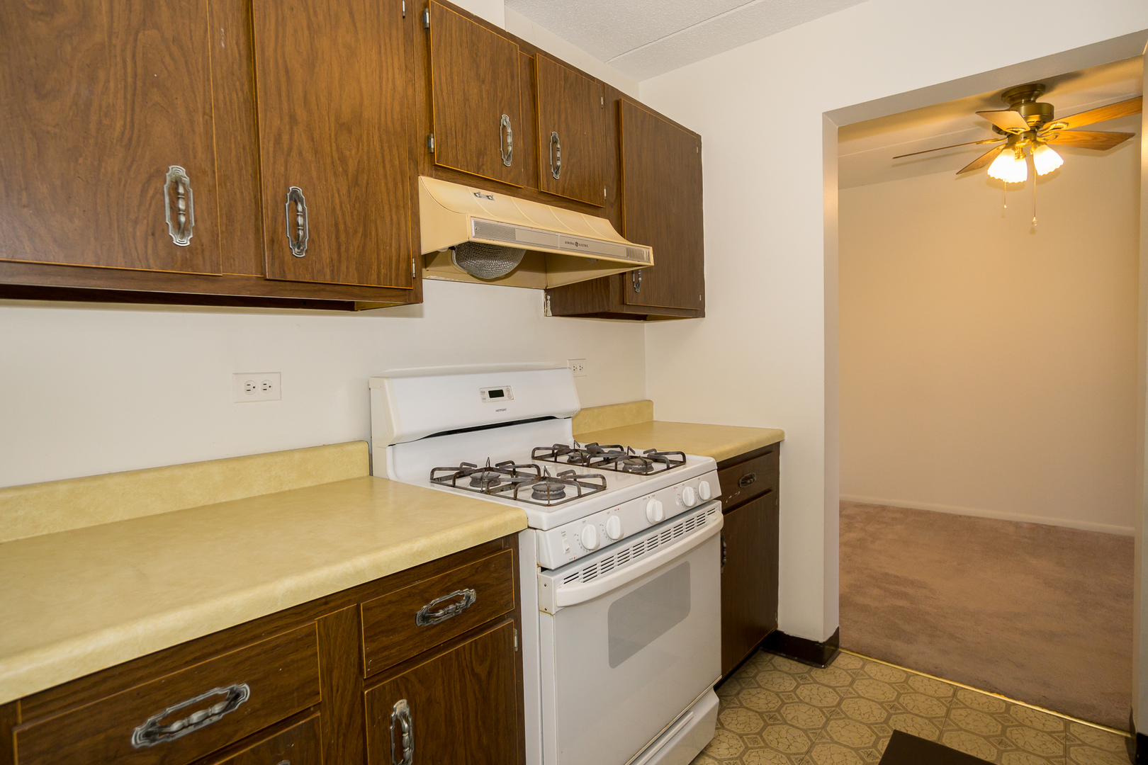 300 West Fullerton Avenue, Unit 305 Addison, IL 60101 - Photo 14 of 18 a kitchen with stainless steel appliances granite countertop a stove a sink and a microwave