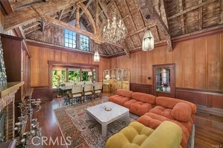 a room with furniture and a window