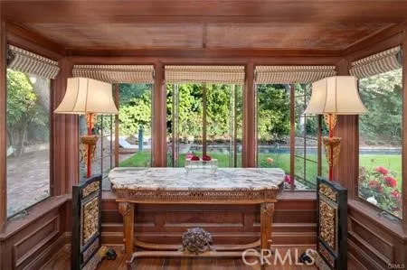 a front view of a house with entryway