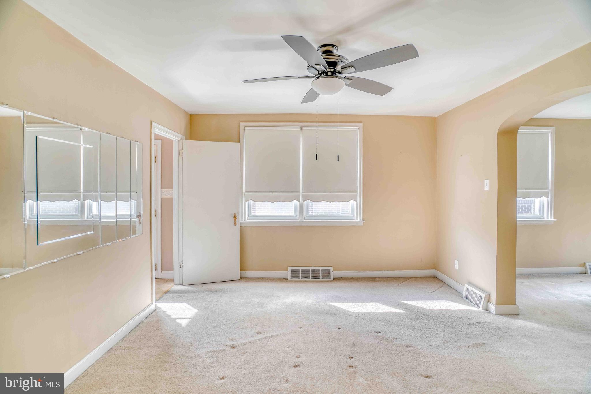 1136 Kerper Street Philadelphia, PA 19111 - Photo 11 of 41 a view of a livingroom with a ceiling fan and window