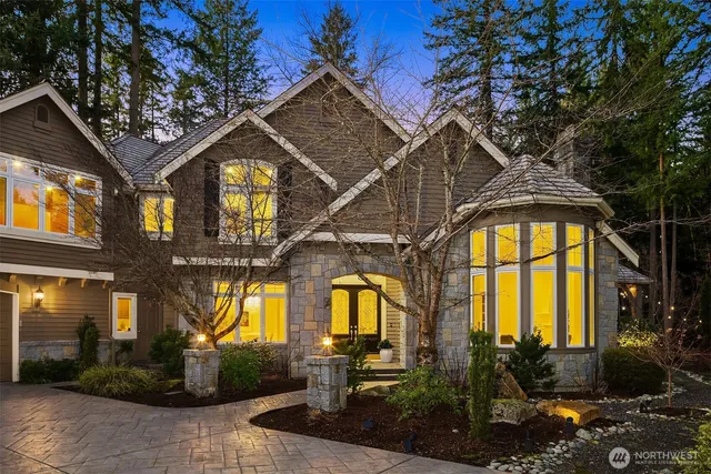 a front view of a house