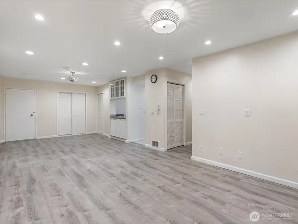 a view of an empty room
