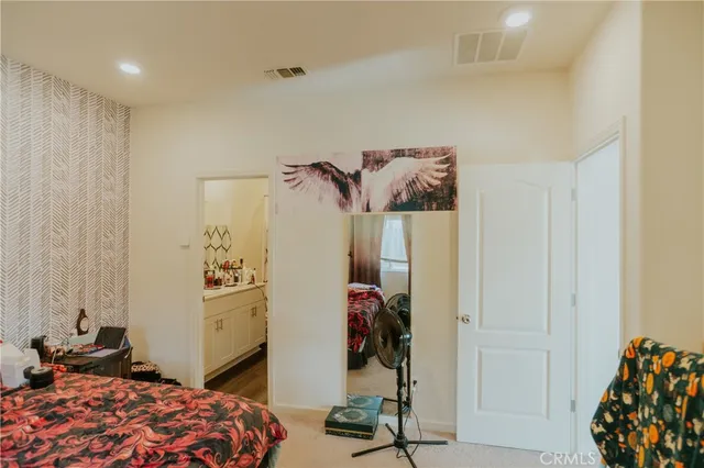 a entryway with a white walls