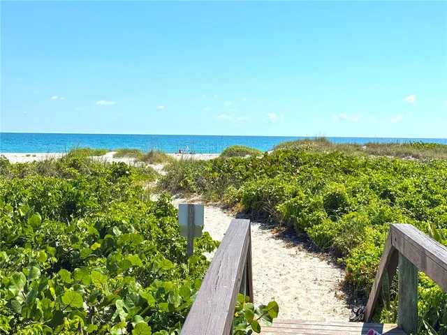 a view of an ocean and beach