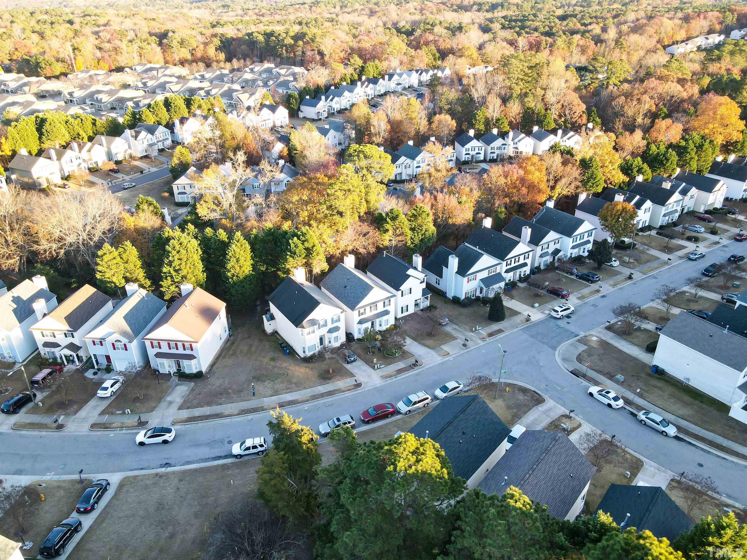 4102 Beaufain Street Raleigh, NC 27604 - Photo 6 of 28 an aerial view of multiple house