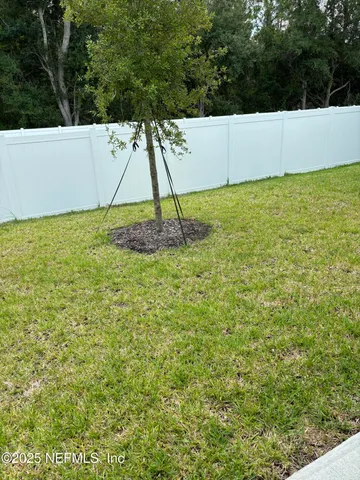 a view of an outdoor space and deck