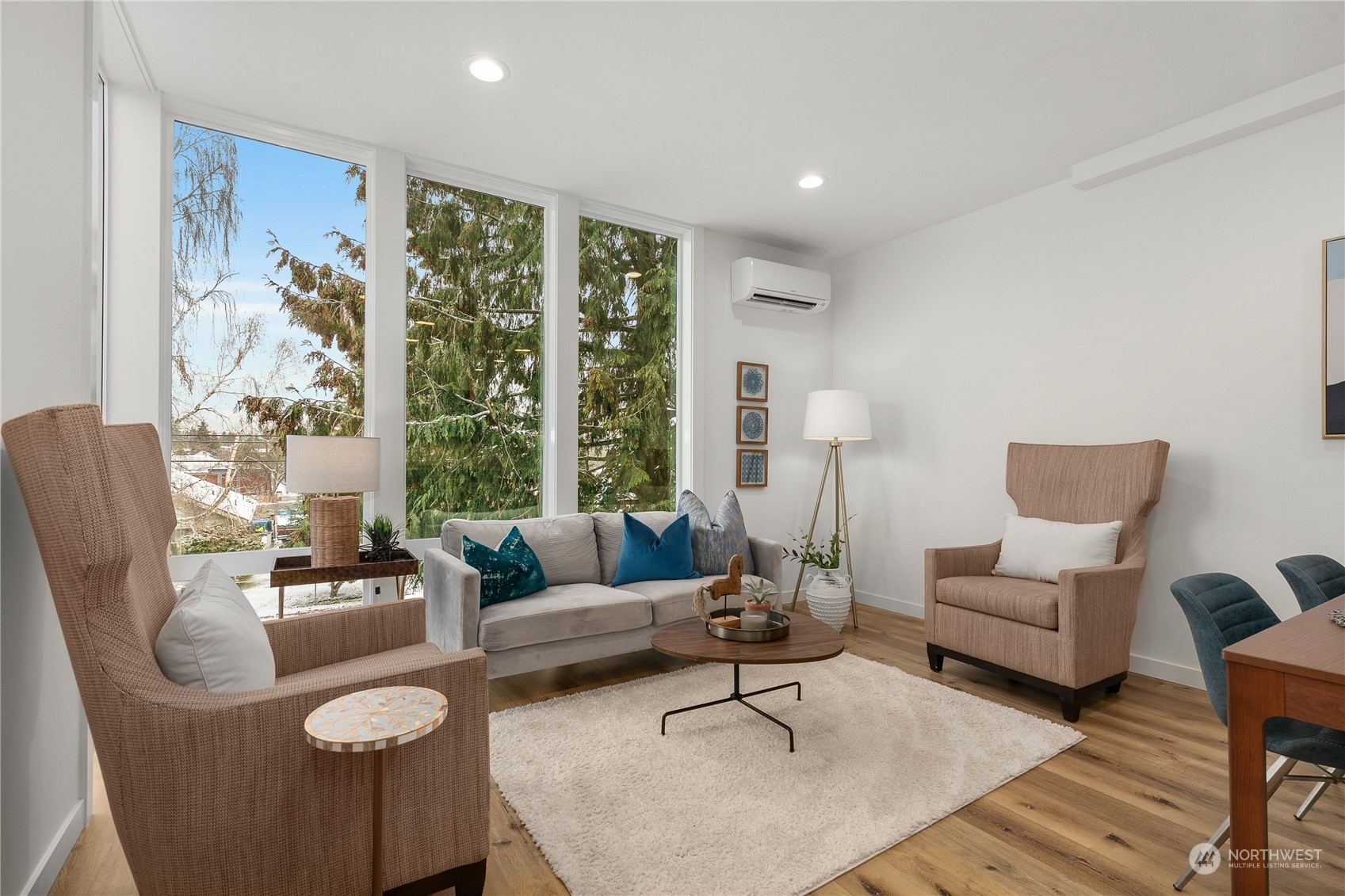 9429 18th Avenue Southwest, Unit B Seattle, WA 98106 - Photo 6 of 28 a living room with furniture and a large window