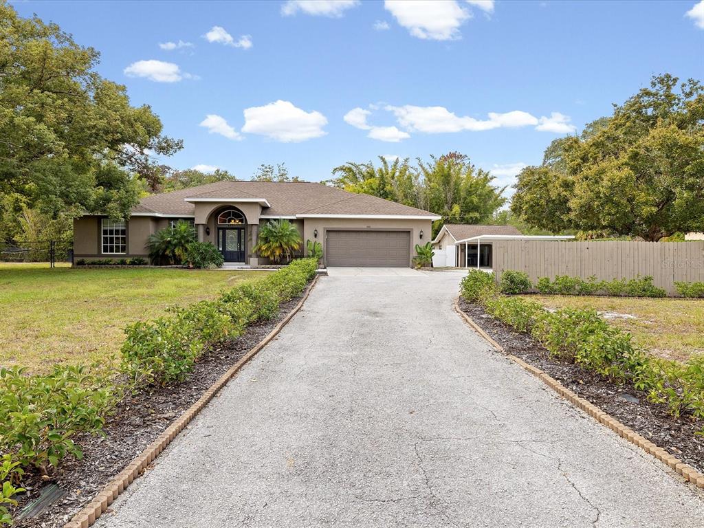 8551 Pratt Drive New Port Richey, FL 34654 - Photo 83 of 100 a view of house with a yard and potted plants